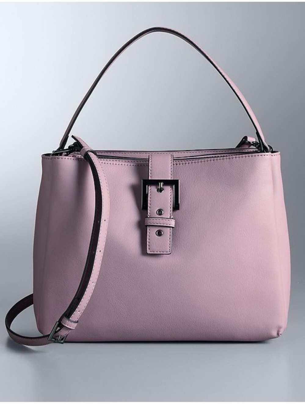 Simply Vera Vera Wang light lilac Structured Shoulder Bag